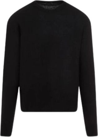 Tom Ford Sweaters - Heren - Ronde hals truien - Zwart - 2XL - Kasjmier - Truien & Vesten