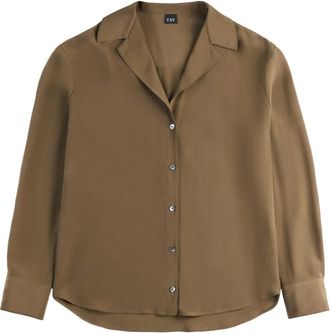 Fay Camicia in seta - Marrone