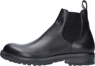 J.P. David Schoenen, Heren, Zwart, 40 EU, Leer, Beatles Enkellaarsjes 36526/31