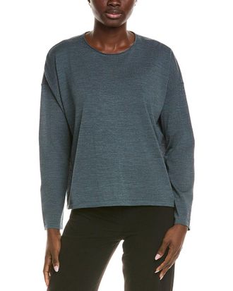 Eileen Fisher Crewneck Wool Sweater