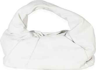 Bottega Veneta White Leather Small The Shoulder Pouch (Authentic Pre-Loved)