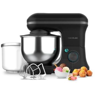 Cecotec Cecotec Batidora Amasadora Cecomixer Merengue 5l 1200 Ice-cream Black. 1200 W, 5 Funciones, Bol De Acero De 5 L Y Accesorios Para Batir Y Amasar, Incl