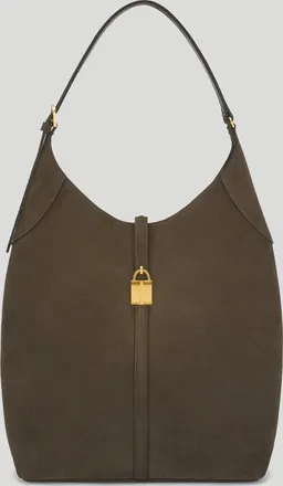 DeMellier The Large Siena Bucket in Hazel Suede Leather Shoulder bag