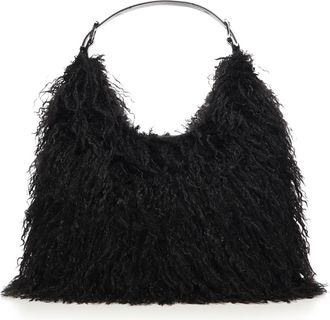 Michael Kors Nolita Shearling Shoulder Bag