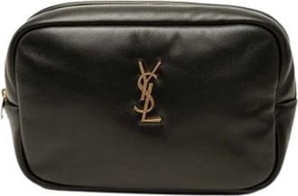 Saint Laurent Borsa Pouch in Nappa Trapuntata Pre-owned - - Pre-owned - Donna - Nero - ONE SIZE