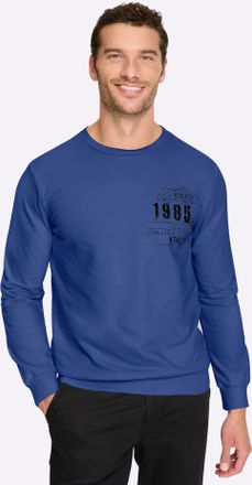 Catamaran Sweatshirt CATAMARAN, Herren, Gr. 44/46, jeansblau, 100% Baumwolle, bedruckt, gemustert, unifarben, Rundhals, Sweatshirts Sweatshirt