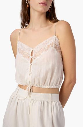 Cami NYC Libi Cotton & Silk Camisole in Macadamia at Nordstrom, Size Medium
