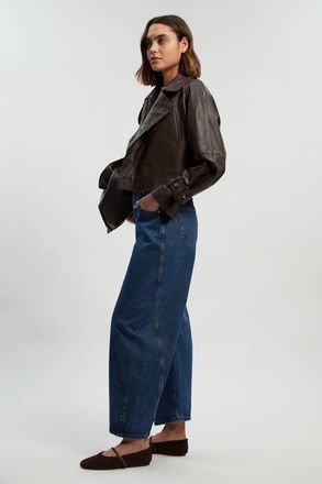 Karen Millen Womens Denim Barell Jean - Blue Cotton - Size 12 UK