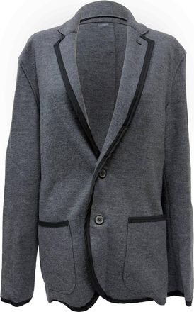Lanvin Lanvin single-breasted blazer met reverskraag in grijze wol
