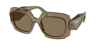 Prada PR B23SF Asian Fit 29E90F Womens Sunglasses Brown Size 55