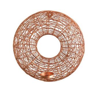 Nearly Natural 11-in Wired Copper Circle Wall Sconce Candle Holder at Nordstrom