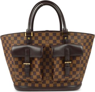 Louis Vuitton 2003 Manosque GM tote bag - women - Leather/PVC - One Size - Brown