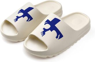 Generic Finland Skull Flag Slides for Women Men Soft Thick Bottom Coconut Slippers Sandals for Bathroom Beach