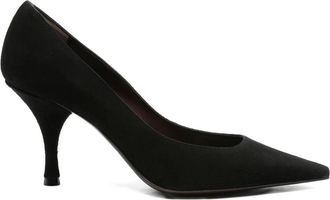 Roberto Festa Milano Saroja 80mm Pointed Toe Suede Pumps - Dames - Pumps - Zwart - 36 EU - Su&egrave;de - Schoenen