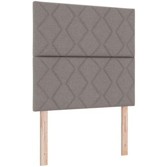 vidaXL Fabric Headboard Geometric with Headboard Taupe 100 cm Fabric Vidaxl