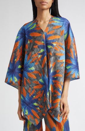 Pleats Please Issey Miyake Carnival Pleated Tunic in Gray at Nordstrom