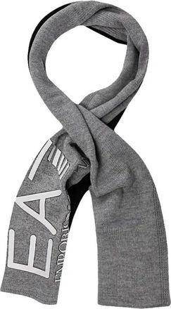 Emporio Armani Grijze Urban Stijlvolle Sjaal - Heren - Wintersjaals - Grijs - ONE Size - Accessoires