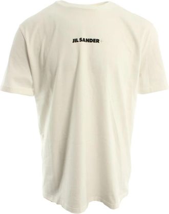 Jil Sander T-shirt - Heren - T-shirts - Wit - L - Katoen - Tops