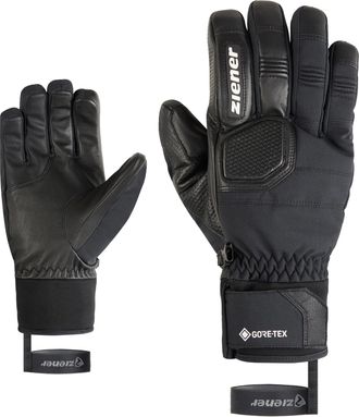 Ziener Skihandschuhe ZIENER GINOS-Z GTX PR glove man, Herren, Gr. 7.5, schwarz, Materialmix, Handschuhe Skihandschuhe