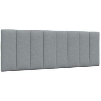 vidaXL Cuscino Testiera Grigio Chiaro 120 cm in Tessuto - Vidaxl