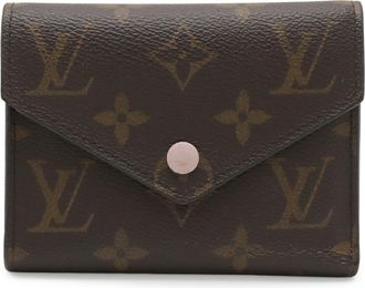 Louis Vuitton Monogram Pink Rose Ballerine White Monogram Wallet (Tri-Fold) (Pre-Owned)