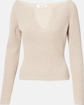 Aya Muse Top Caeli in misto cotone