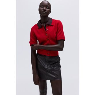 H&M Short-sleeved Collared Cardigan at Nordstrom, Size Xx-Large