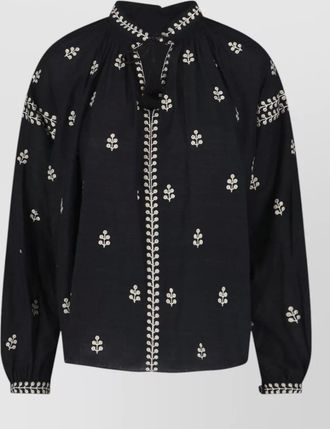 Isabel Marant embroidered silk blouse