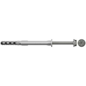 Fischer 50x Taco De Cuello Largo Sxr 10 X 100 Mm Fus Tornillo Hexagonal Con Arandela De Acero Inoxidable A4 - 46342