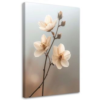 Feeby Impresi&oacute;n De Imagen Ramita De Flores En Beige (bot&aacute;nica) 70x100
