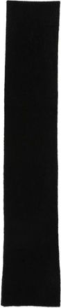 Dries Van Noten Accessoires, unisex, Zwart, ONE Size, Ribbed Knit Rectangle Scarf