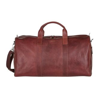Howard London Connor Weekendtas - Heren - Weekendtassen - Bruin - ONE Size - Leer - Tassen