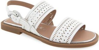 Aerosoles Carole Slingback Sandal in White Perf Faux Leather at Nordstrom, Size 9.5