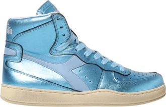 Diadora Metallic Leather Heritage Sneaker - Dames - Sneakers - Blauw - 37 EU - Leer - Schoenen