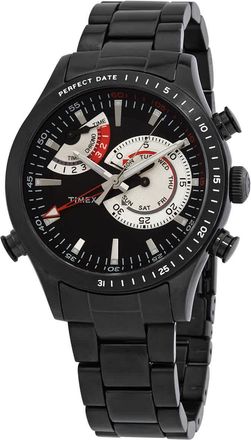 Timex Intelligent Quartz Chrono Timer Black Dial Mens Watch TW2P72800