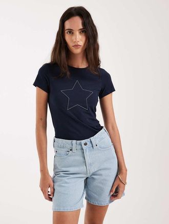 Dickies 1993 - Pantaloncini di jeans azzurri da 7-Blu