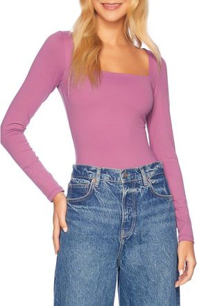 Susana Monaco Square Neck Top in Grape Jam at Nordstrom Rack, Size X-Small