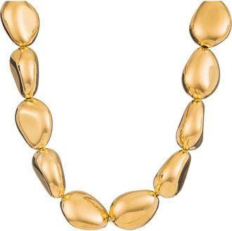 Federica Tosi Chunky Lace Stone Ketting in Goud - Dames - Kettingen - Geel - ONE Size - Accessoires