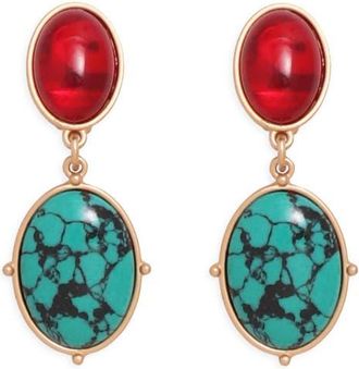 Petit Moments Palm Drop Earrings in Gold at Nordstrom