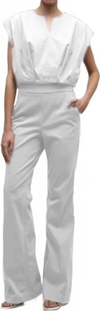 SIMKHAI Wrenli Pleated Top In White