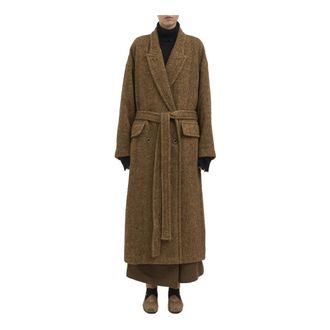 Uma Wang Cicero Coat - Coats - Mujer - Marr&oacute;n - S