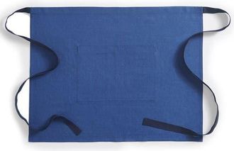 Solino Home Linen Apron 21 x 27 Inch for Dining Table, Holiday and Everyday Table Decor - Classic Linen Bistro Apron in Blue /Navy at Nordstrom, Size