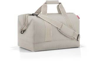Reisenthel Umh&auml;ngetasche REISENTHEL Allrounder L Herringbone Sand, Damen, Gr. B/H/T: 52cm x 29cm x 39,5cm, beige (natur), Polyester, Taschen Umh&auml;ngetasche