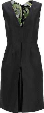 Emilio Pucci Emilio Pucci mouwloze jurk met V-hals in zwart polyester