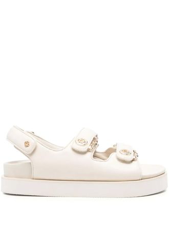 Maje Leren sandalen - Beige