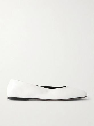 The Row Ballerine In Pelle - Avorio