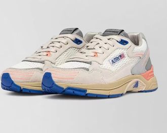 Autry hyperway suede mesh low top sneakers