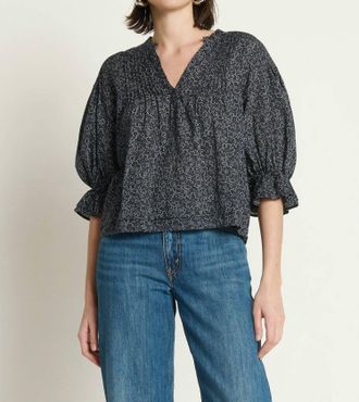 Nation Ltd Scarlet Pintuck Blouse In Santa Fe Floral