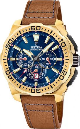 Festina F20728-1 Mens Chrono Bike Watch - Gold - One Size