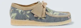 Clarks Wallabee floral jacquard moccasins